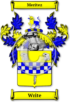 Write Family Crest Download (JPG) Legacy Series - 600 DPI