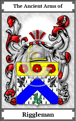 Riggleman Family Crest Download (JPG)  Book Plated - 150 DPI