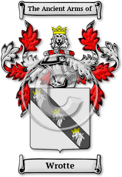 Wrotte Family Crest Download (jpg) Legacy Series - 150 DPI