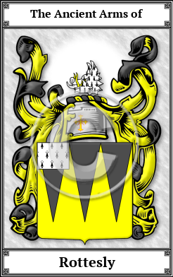 Rottesly Family Crest Download (JPG)  Book Plated - 150 DPI