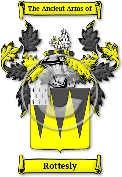 Rottesly Family Crest Download (jpg) Legacy Series - 150 DPI
