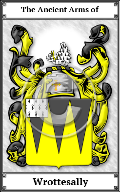 Wrottesally Family Crest Download (JPG) Book Plated - 600 DPI