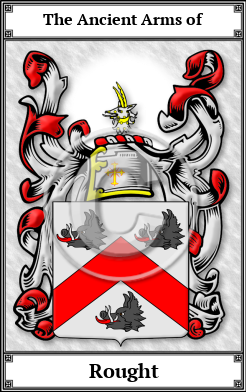 Rought Family Crest Download (JPG)  Book Plated - 150 DPI