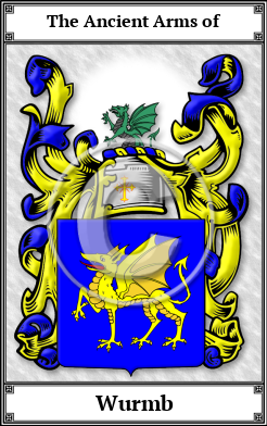 Wurmb Family Crest Download (JPG)  Book Plated - 150 DPI