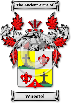 Wuestel Family Crest Download (jpg) Legacy Series - 150 DPI