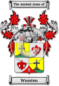 Wursten Family Crest Download (jpg) Legacy Series - 150 DPI