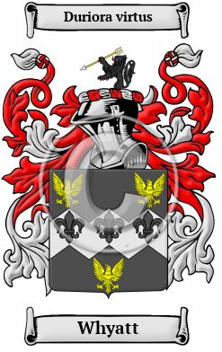 Whyatt Family Crest/Coat of Arms