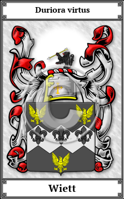 Wiett Family Crest Download (JPG) Book Plated - 600 DPI