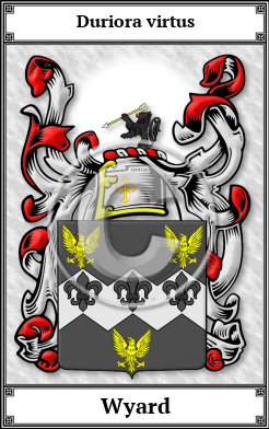 Wyard Family Crest Download (JPG)  Book Plated - 150 DPI