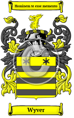 Wyver Family Crest Download (JPG) Heritage Series - 600 DPI