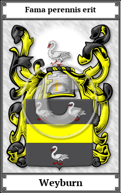 Weyburn Family Crest Download (JPG)  Book Plated - 150 DPI
