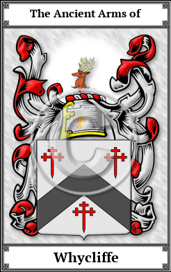 Whycliffe Family Crest Download (JPG)  Book Plated - 150 DPI