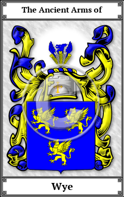 Wye Family Crest Download (JPG) Book Plated - 600 DPI