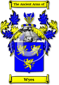 Wyes Family Crest Download (JPG) Legacy Series - 600 DPI