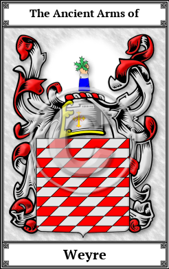 Weyre Family Crest Download (JPG) Book Plated - 600 DPI