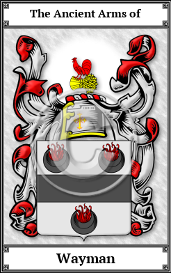 Wayman Family Crest Download (JPG)  Book Plated - 150 DPI