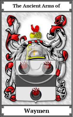 Waymen Family Crest Download (JPG)  Book Plated - 150 DPI