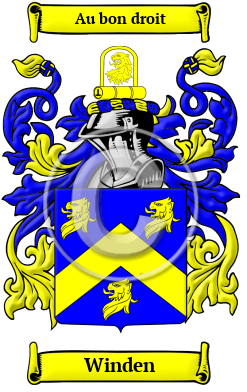 Winden Family Crest Download (JPG) Heritage Series - 600 DPI