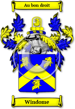 Windome Family Crest Download (jpg) Legacy Series - 150 DPI