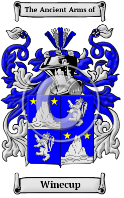 Winecup Family Crest Download (JPG) Heritage Series - 600 DPI