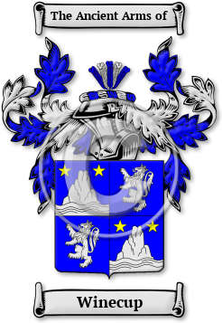 Winecup Family Crest Download (JPG) Legacy Series - 300 DPI