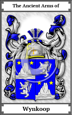 Wynkoop Family Crest Download (JPG)  Book Plated - 150 DPI