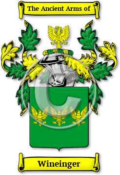 Wineinger Family Crest Download (jpg) Legacy Series - 150 DPI