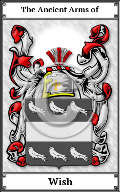 Wish Family Crest Download (JPG)  Book Plated - 150 DPI