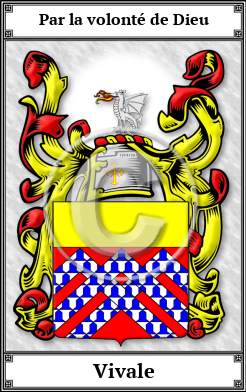 Vivale Family Crest Download (JPG)  Book Plated - 150 DPI