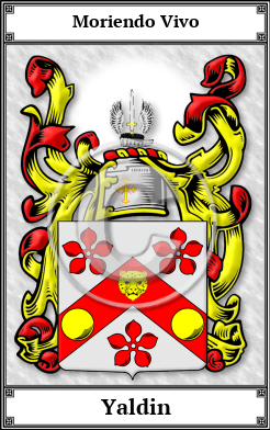 Yaldin Family Crest Download (JPG)  Book Plated - 150 DPI