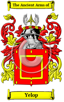 Yelop Family Crest/Coat of Arms