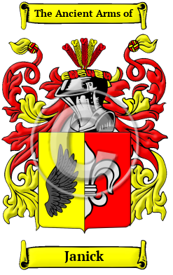 Janick Family Crest Download (JPG) Heritage Series - 600 DPI