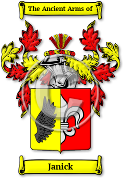 Janick Family Crest Download (jpg) Legacy Series - 150 DPI