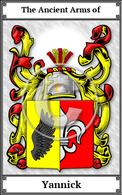 Yannick Family Crest Download (JPG)  Book Plated - 150 DPI