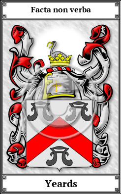 Yeards Family Crest Download (JPG)  Book Plated - 150 DPI