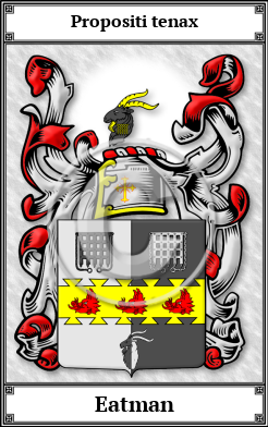 Eatman Family Crest Download (JPG) Book Plated - 600 DPI