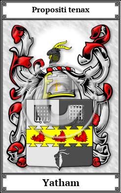 Yatham Family Crest Download (JPG)  Book Plated - 150 DPI