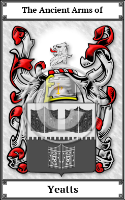 Yeatts Family Crest Download (JPG)  Book Plated - 150 DPI