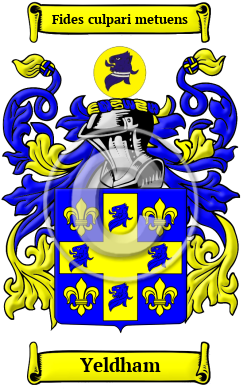 Yeldham Family Crest/Coat of Arms