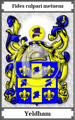 Yeldham Family Crest Download (JPG)  Book Plated - 150 DPI