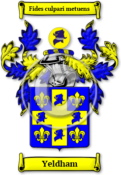 Yeldham Family Crest Download (jpg) Legacy Series - 150 DPI