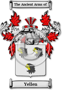 Yellen Family Crest Download (jpg) Legacy Series - 150 DPI