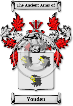 Youden Family Crest Download (jpg) Legacy Series - 150 DPI
