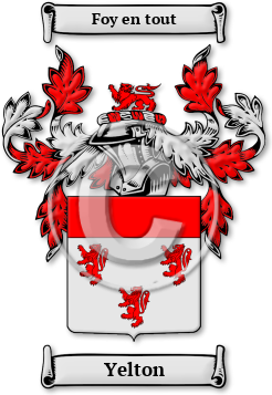Yelton Family Crest Download (jpg) Legacy Series - 150 DPI