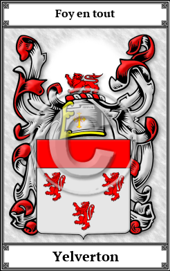 Yelverton Family Crest Download (JPG)  Book Plated - 150 DPI