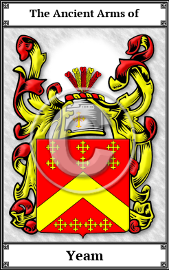 Yeam Family Crest Download (JPG)  Book Plated - 150 DPI