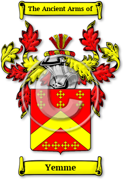 Yemme Family Crest Download (JPG) Legacy Series - 600 DPI