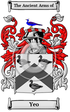 Yeo Family Crest Download (JPG) Heritage Series - 600 DPI