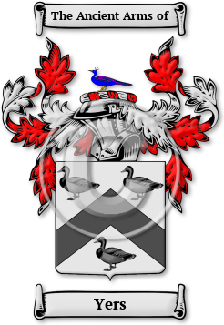Yers Family Crest Download (jpg) Legacy Series - 150 DPI