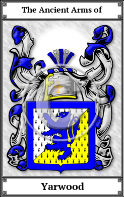 Yarwood Family Crest Download (JPG) Book Plated - 600 DPI